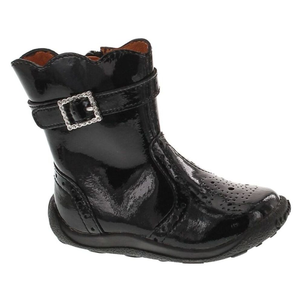 Garvalin 101387 Black Patent ToddlerG boots 23 NEW